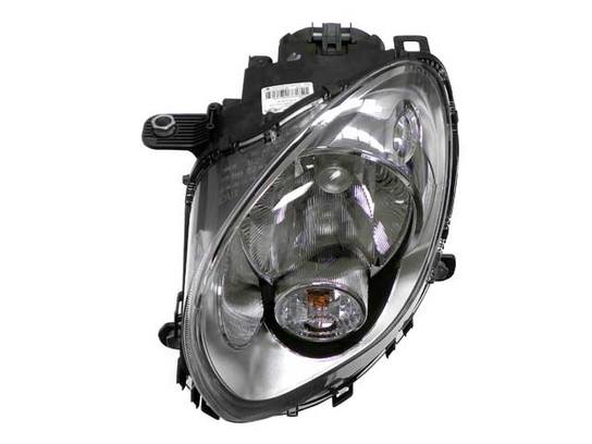 Mini Headlight Assembly - Driver Side (Halogen) (Clear Turnsignal) 63129801035 - Hella 354657051